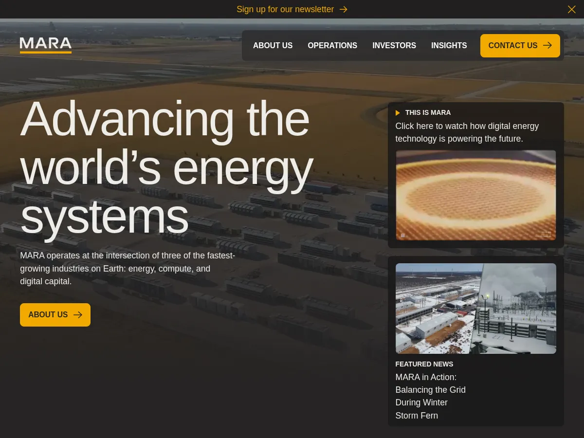 MARA Holdings Screenshot