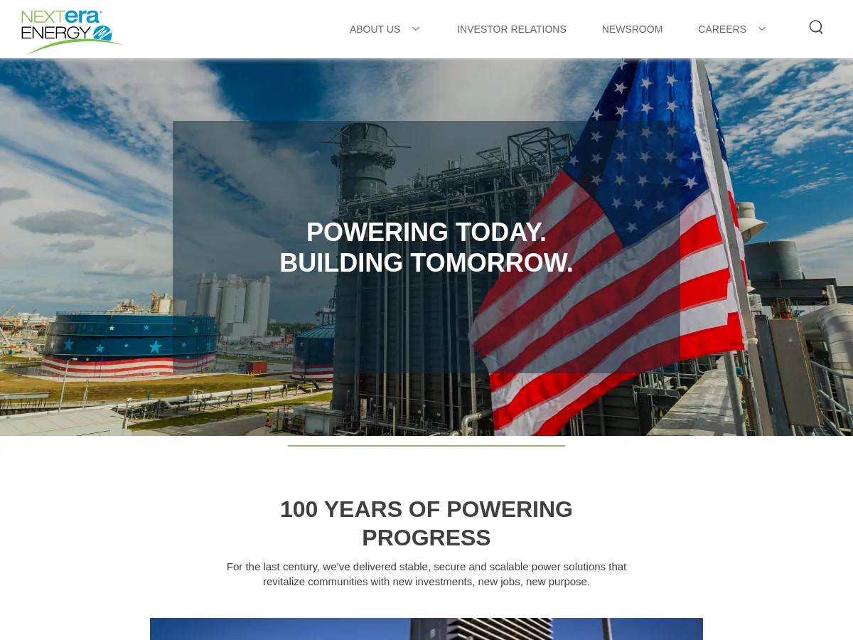 NextEra Energy Screenshot