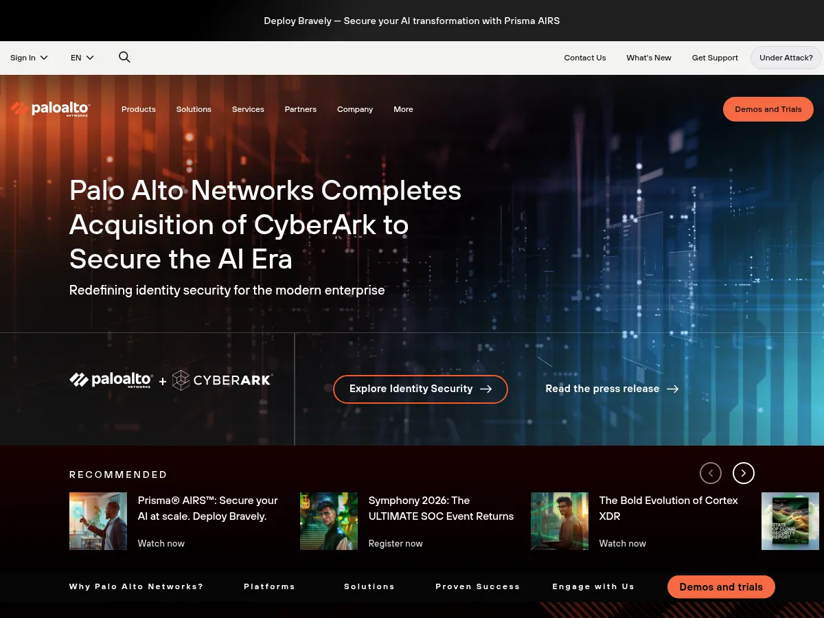 Palo Alto Networks Screenshot