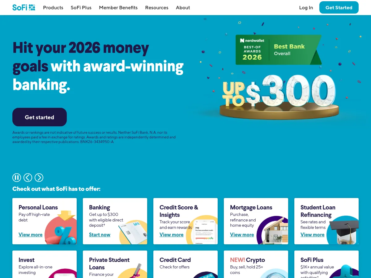 SoFi Technologies Screenshot