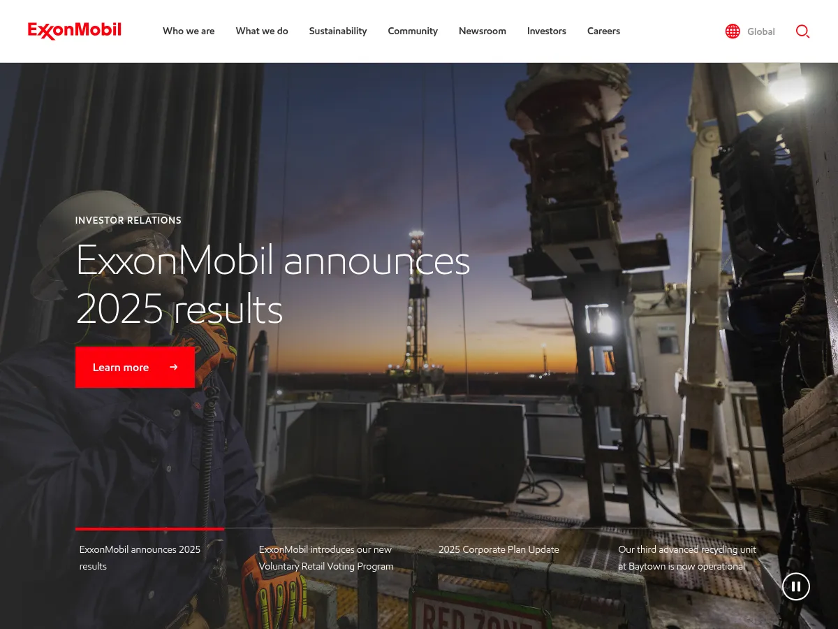 ExxonMobil Screenshot