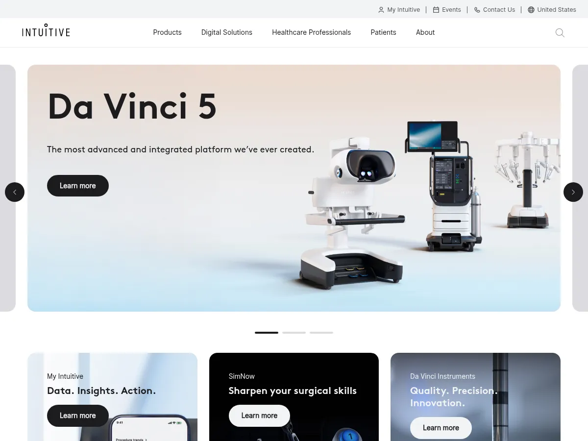 Intuitive Surgical Screenshot