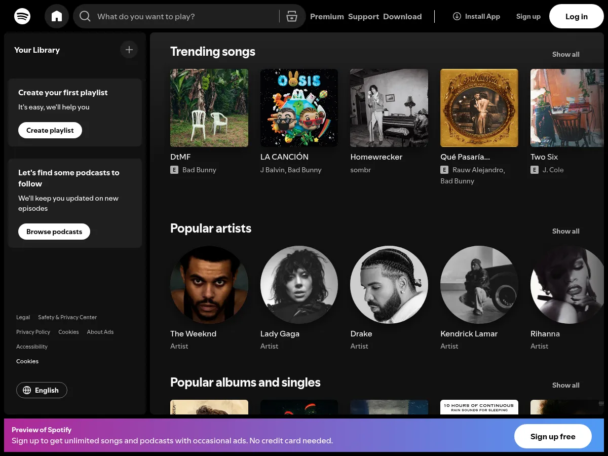 Spotify Screenshot