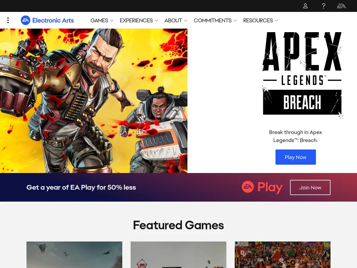 Electronic Arts Screenshot