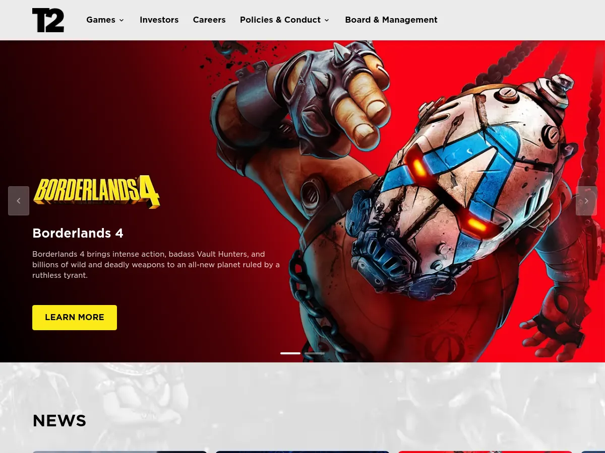 Take-Two Interactive Screenshot