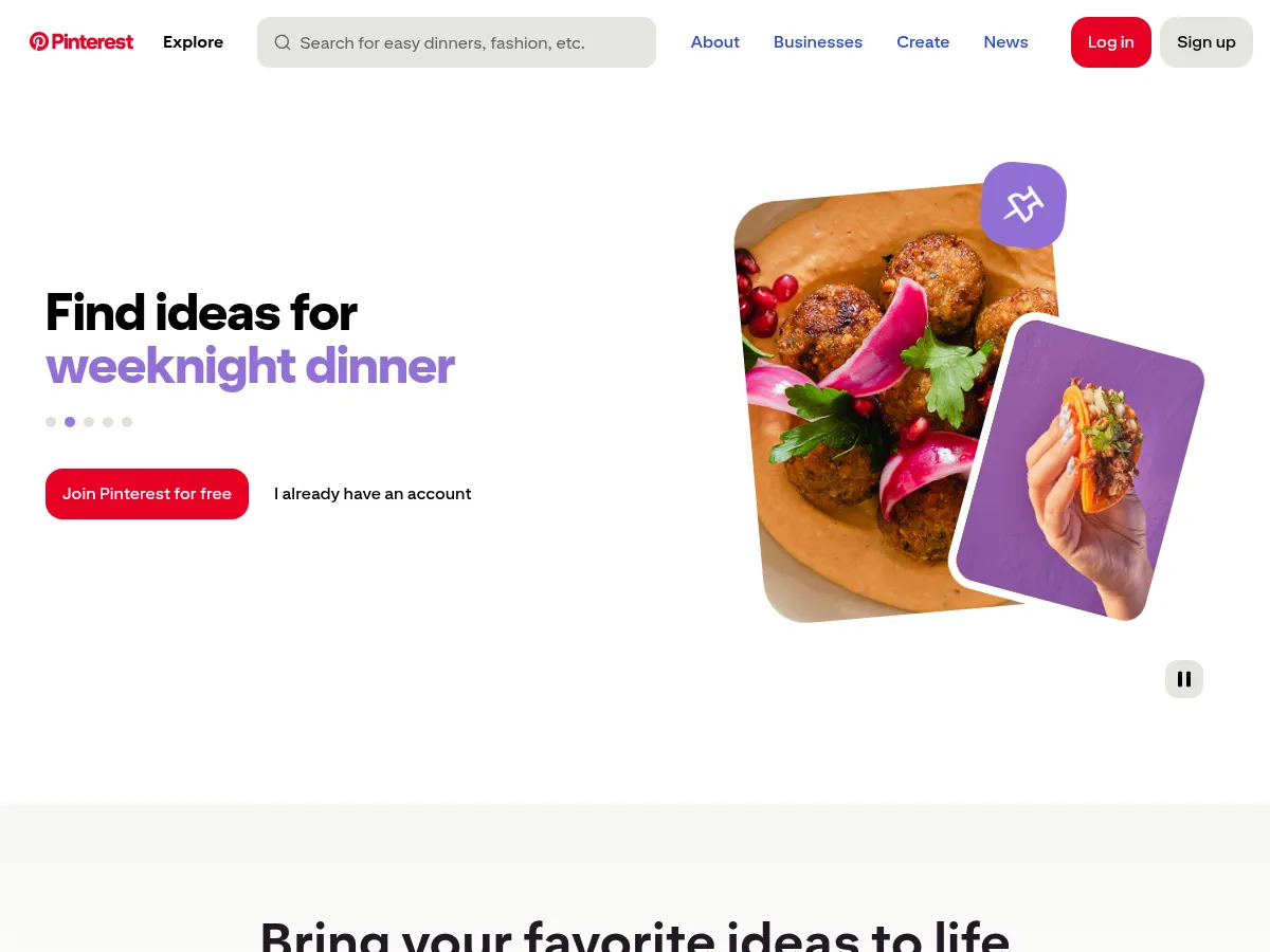 Pinterest Screenshot