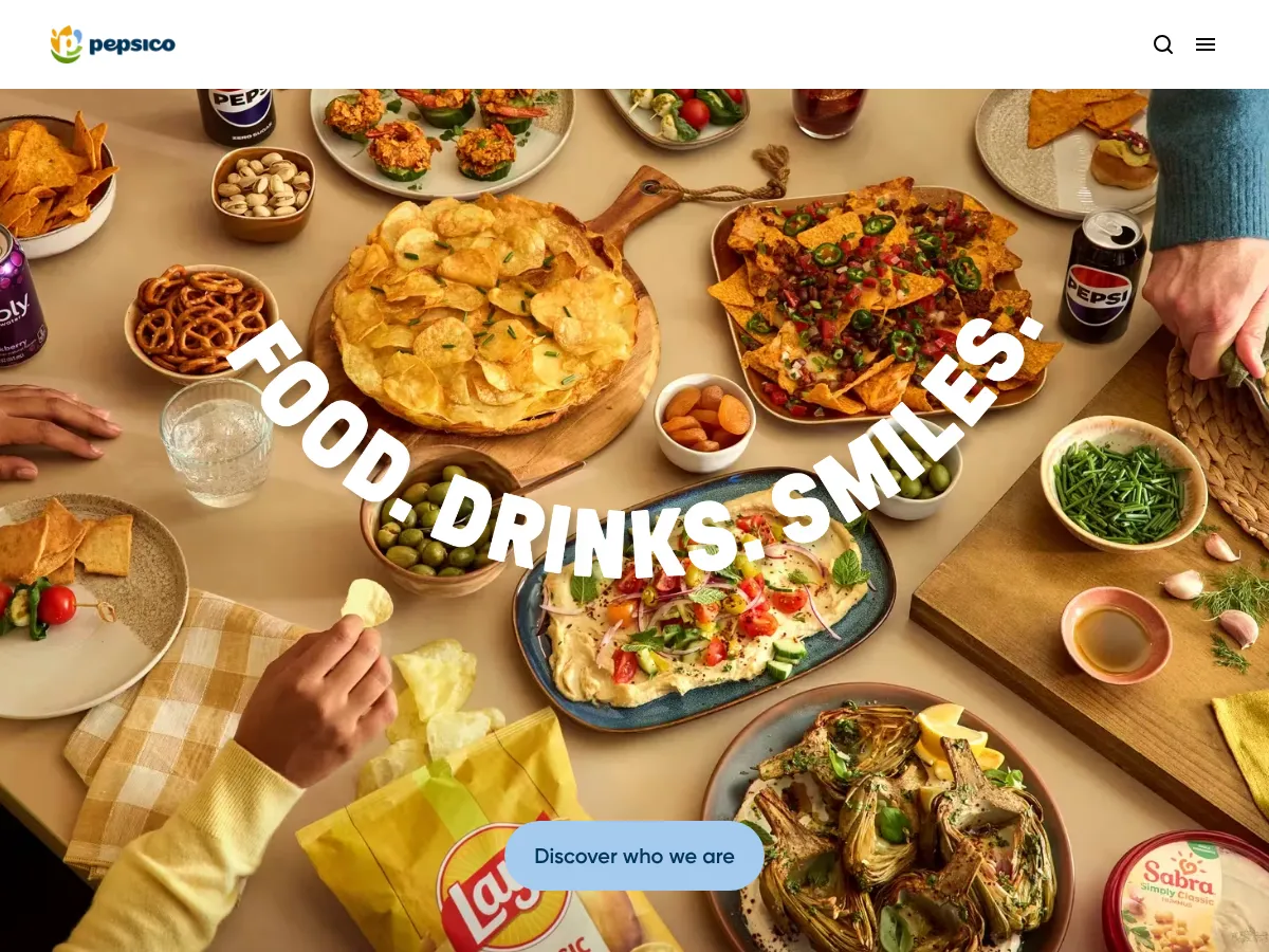 PepsiCo Screenshot