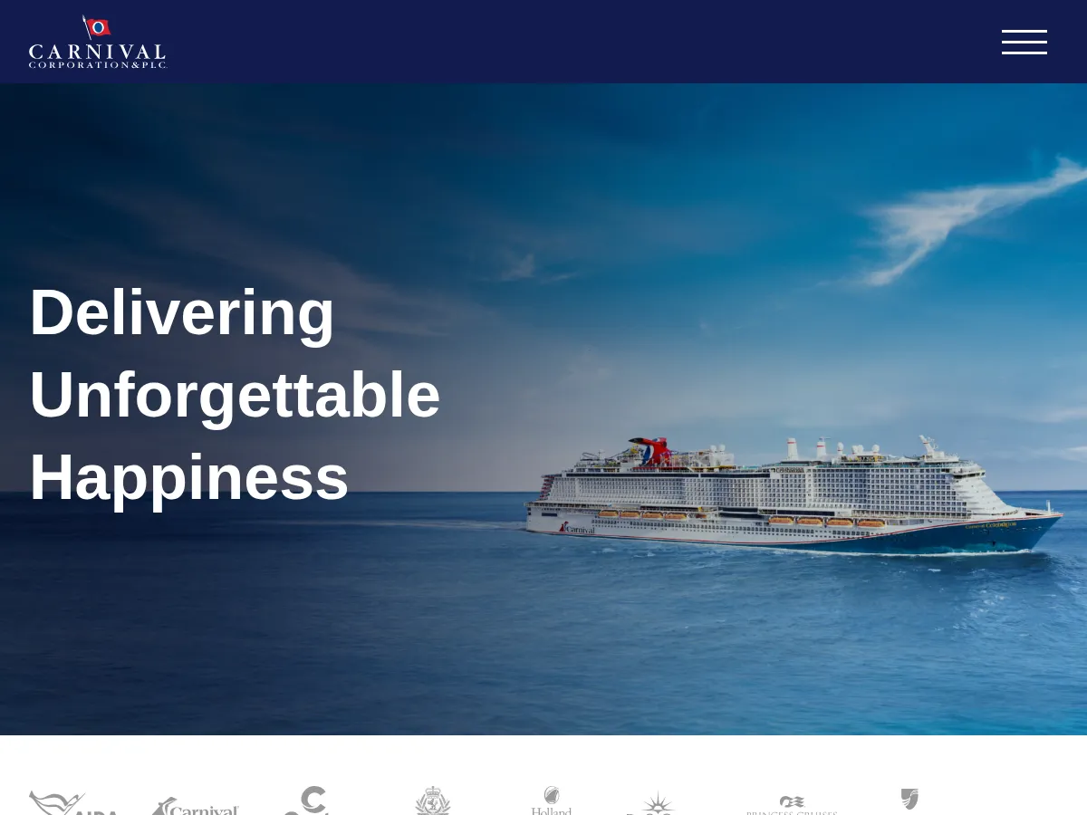 Carnival Corporation Screenshot