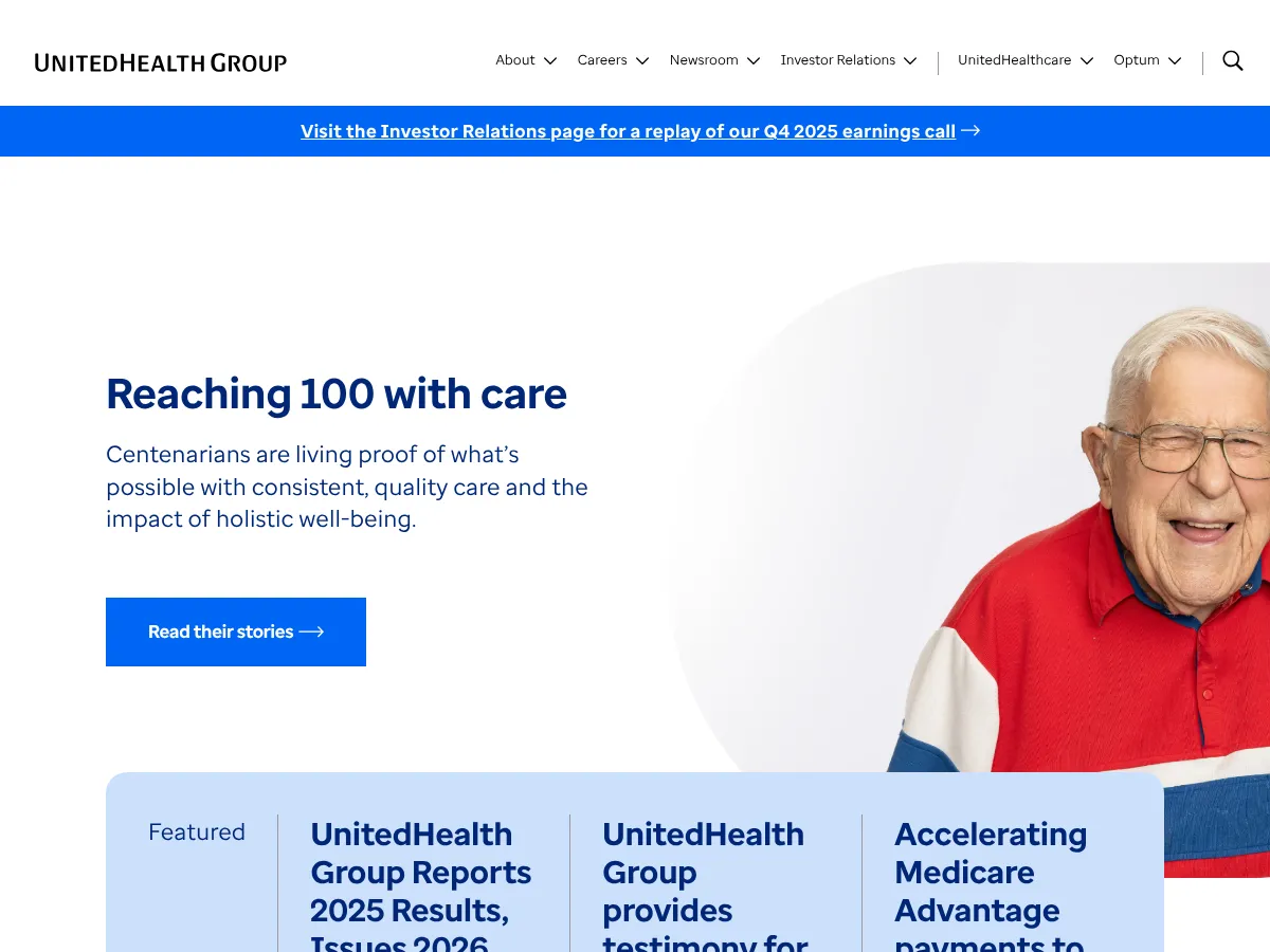 UnitedHealth Group Screenshot