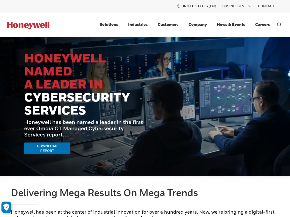 Honeywell International Screenshot