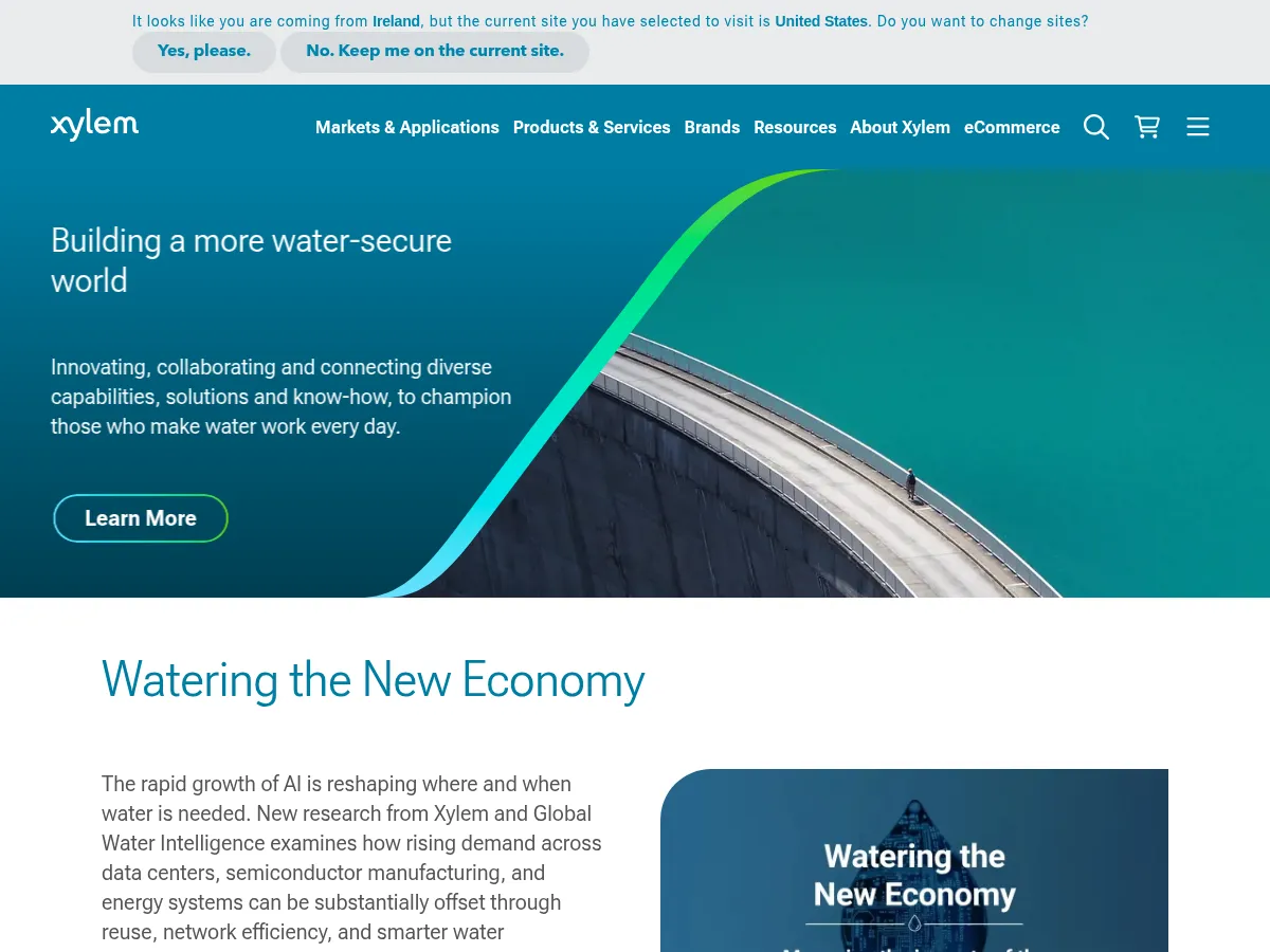 Xylem Inc Screenshot