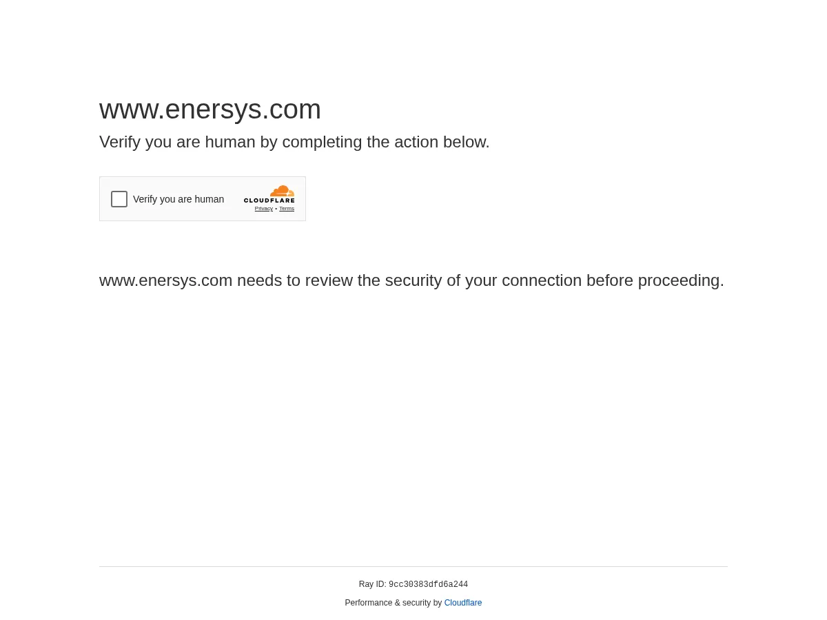EnerSys Screenshot