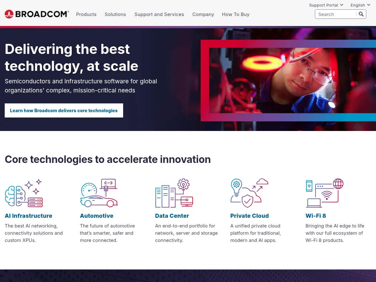 Broadcom Screenshot