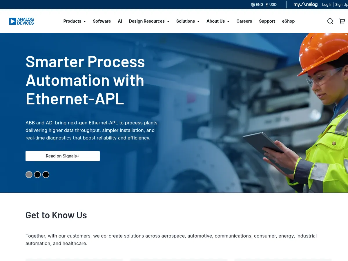 Analog Devices Screenshot