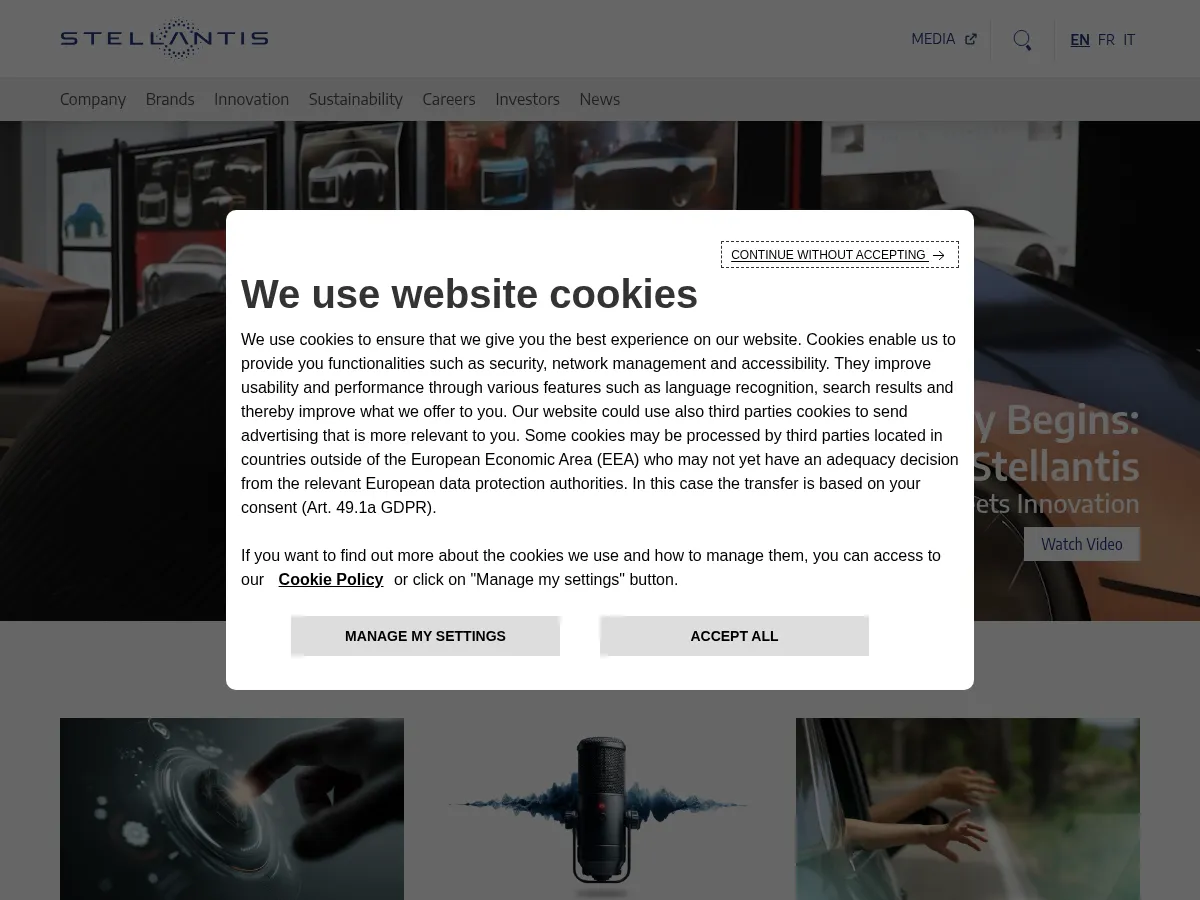 Stellantis Screenshot