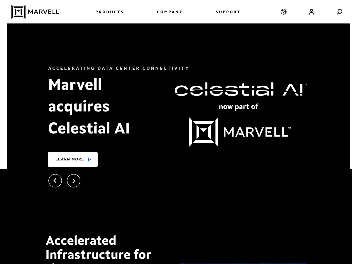 Marvell Technology Screenshot