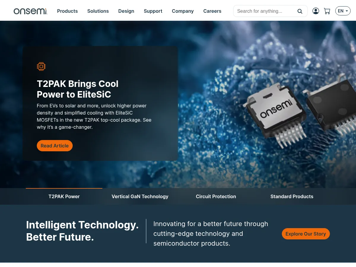 ON Semiconductor Screenshot