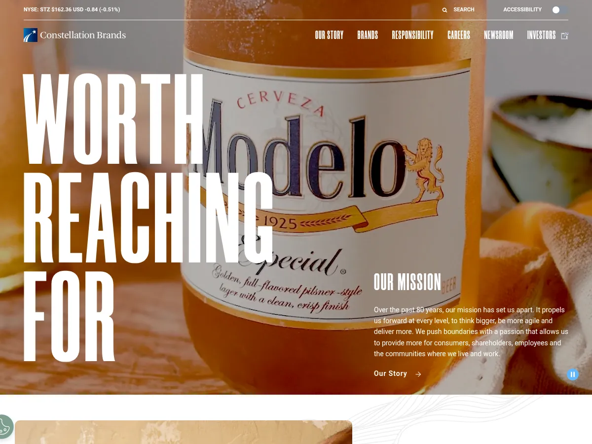 Constellation Brands Screenshot