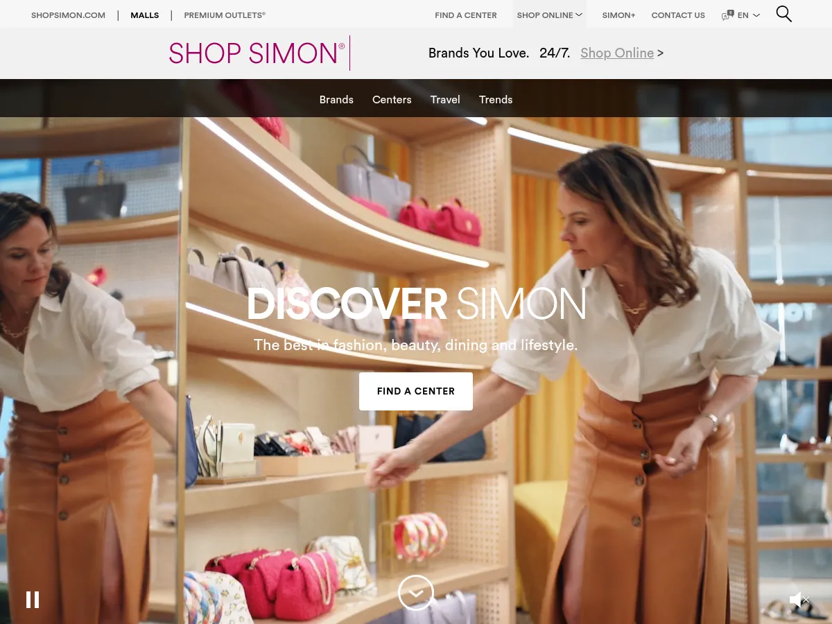 Simon Property Group Screenshot