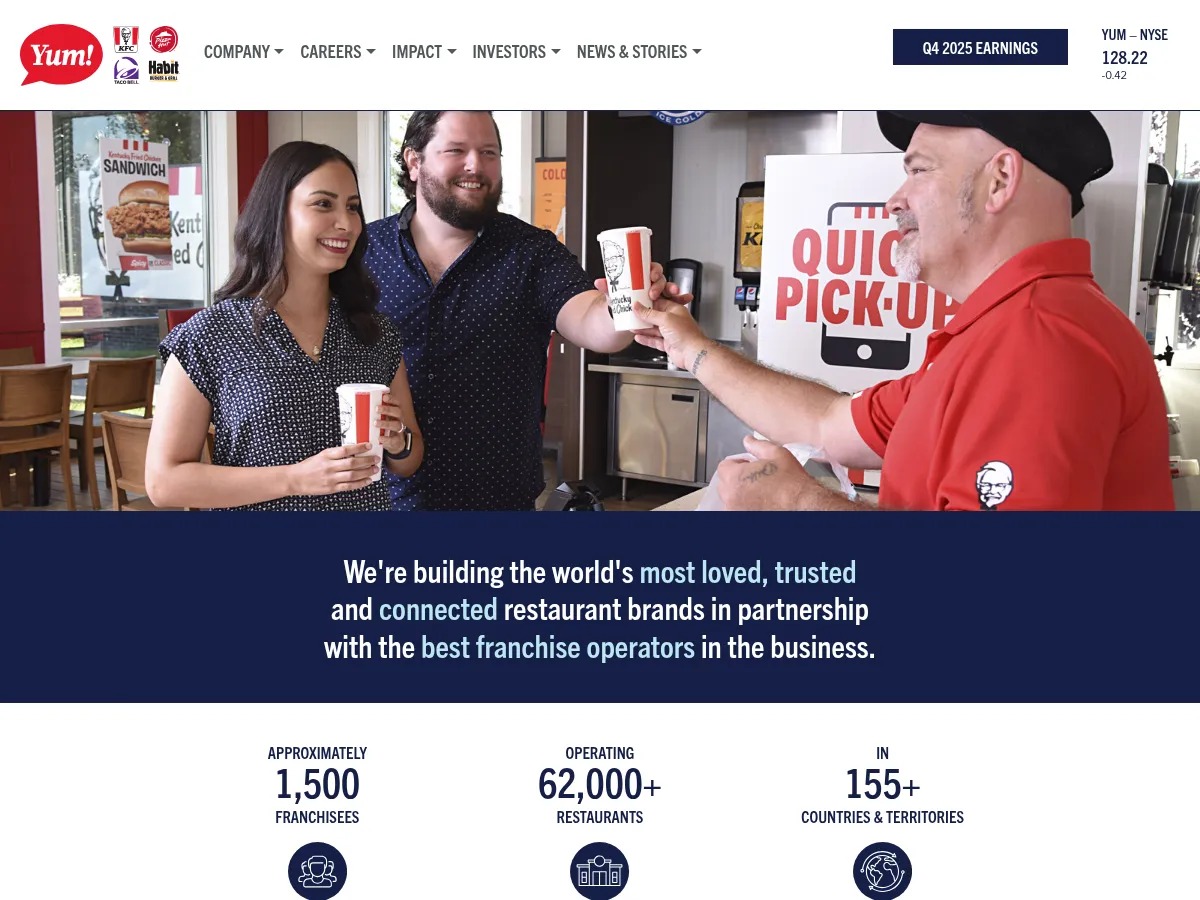 Yum Brands Screenshot