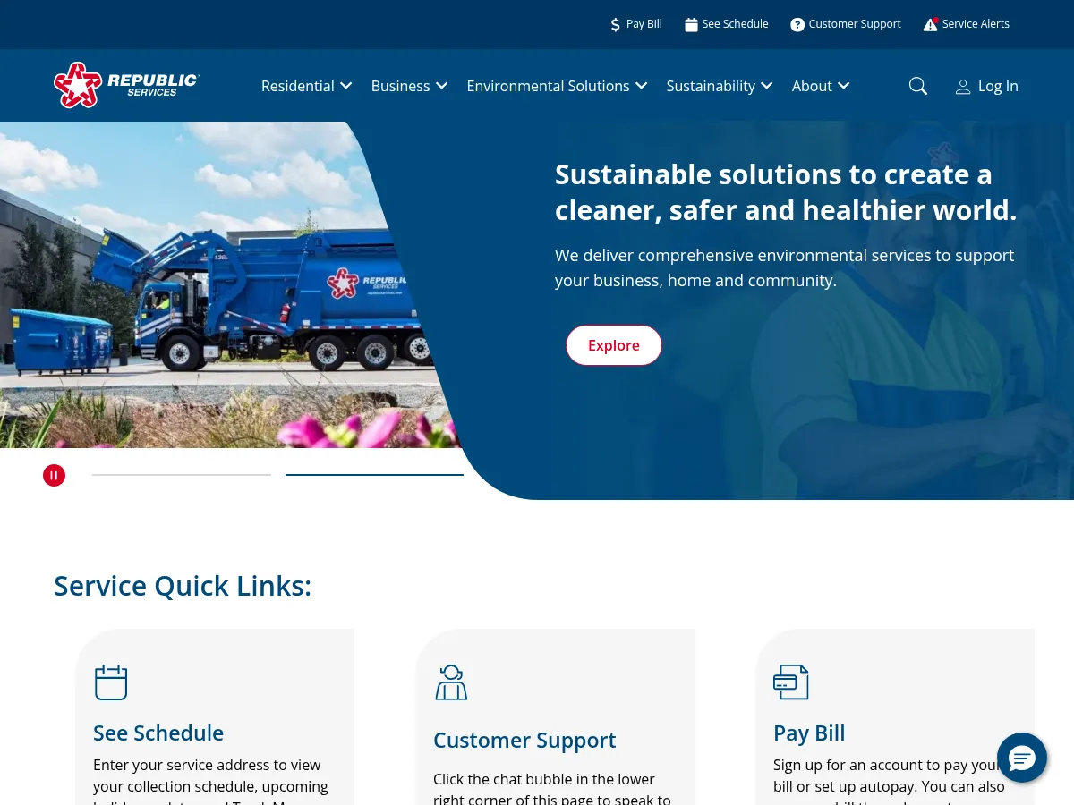 Republic Services Screenshot