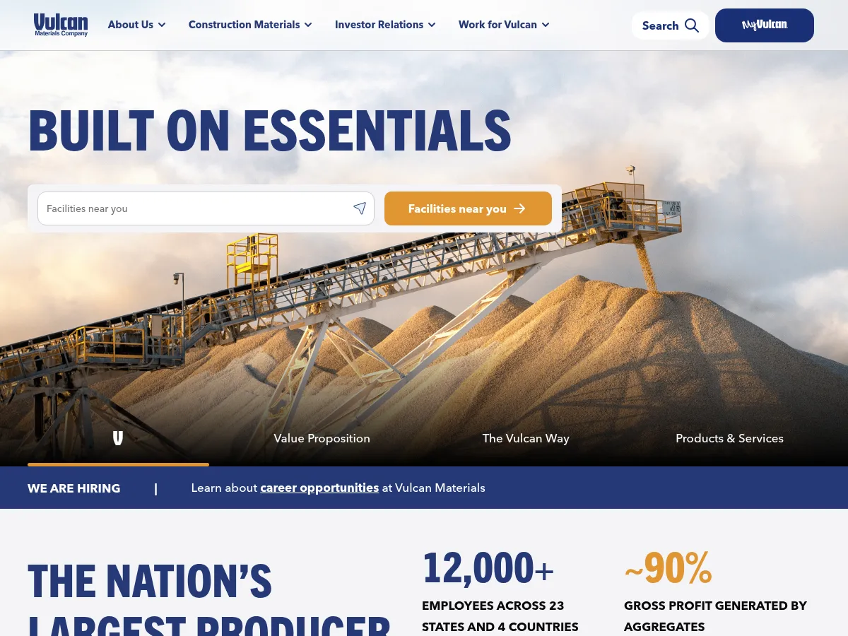 Vulcan Materials Screenshot