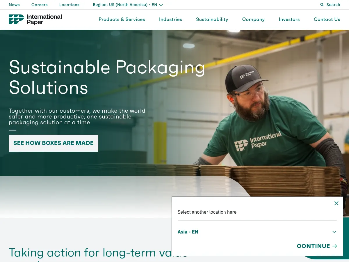 International Paper Screenshot