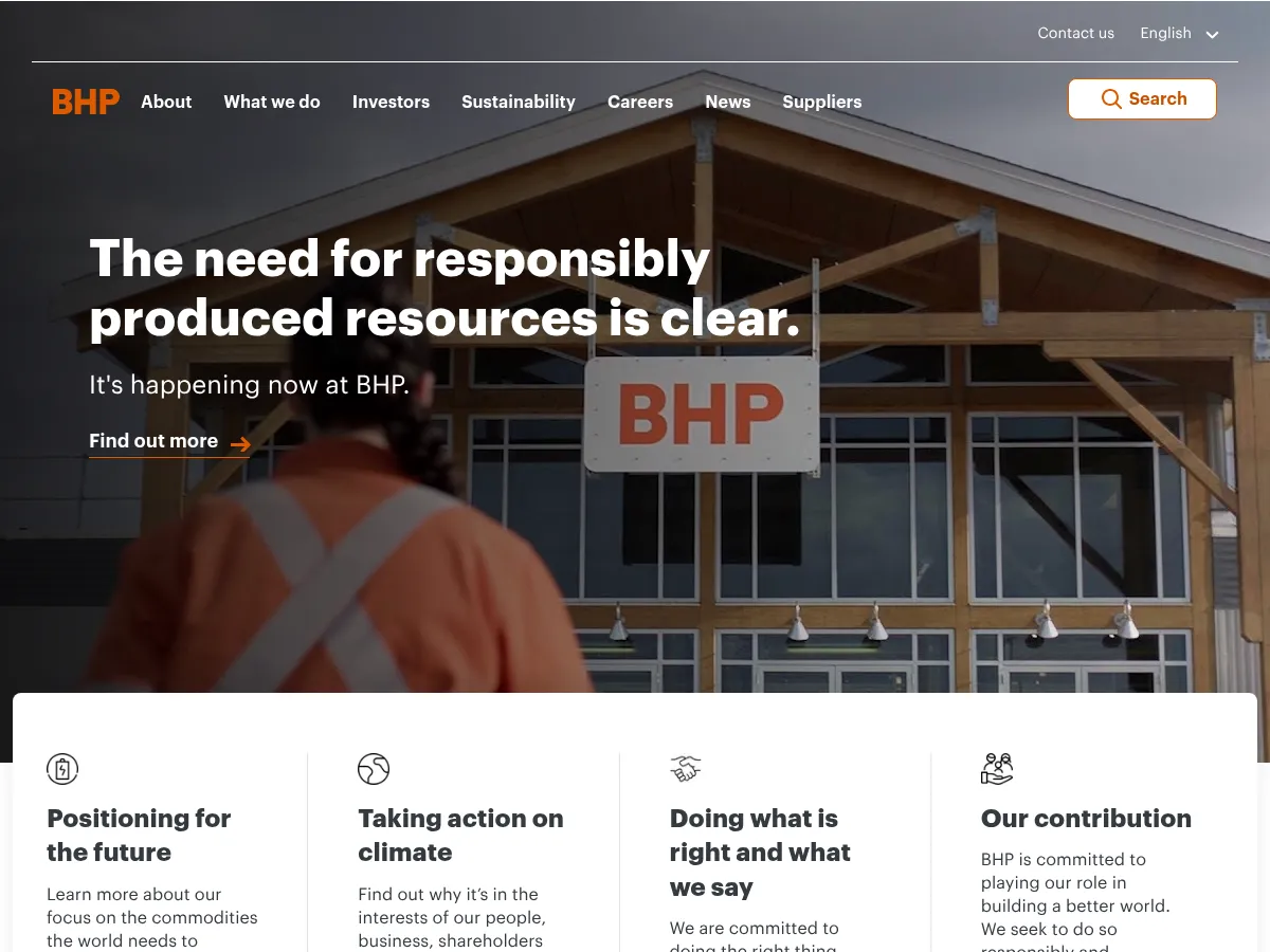 BHP Group Screenshot
