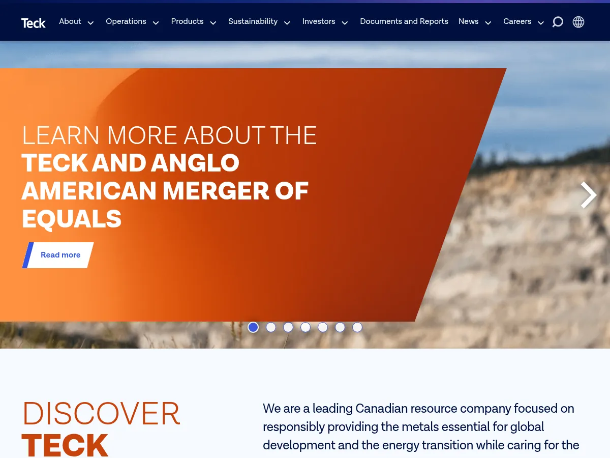 Teck Resources Screenshot