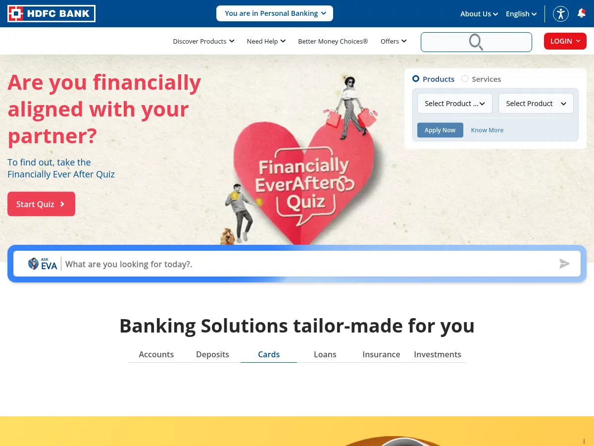 HDFC Bank Screenshot