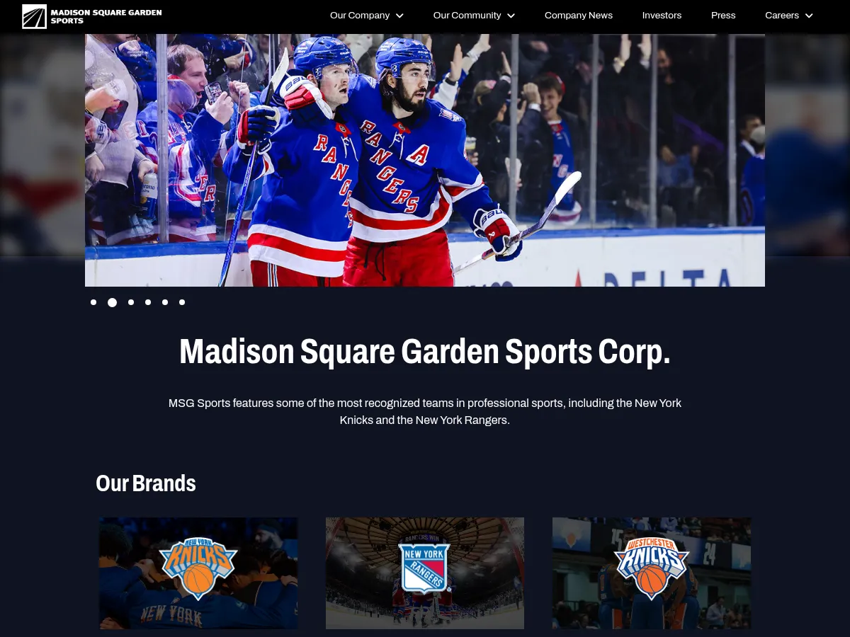Madison Square Garden Sports Screenshot