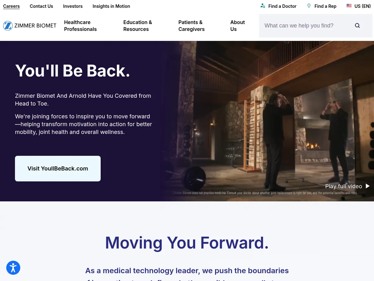 Zimmer Biomet Screenshot
