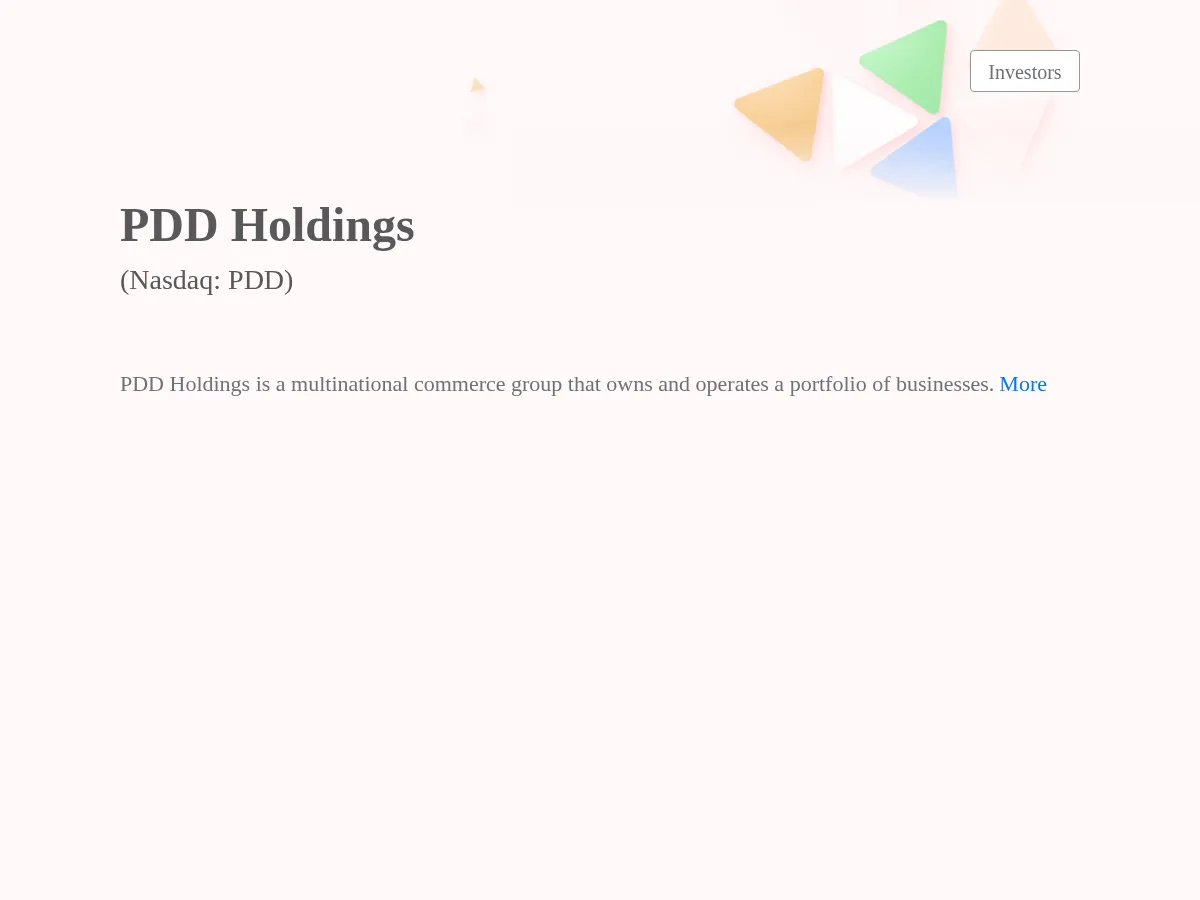 PDD Holdings Screenshot