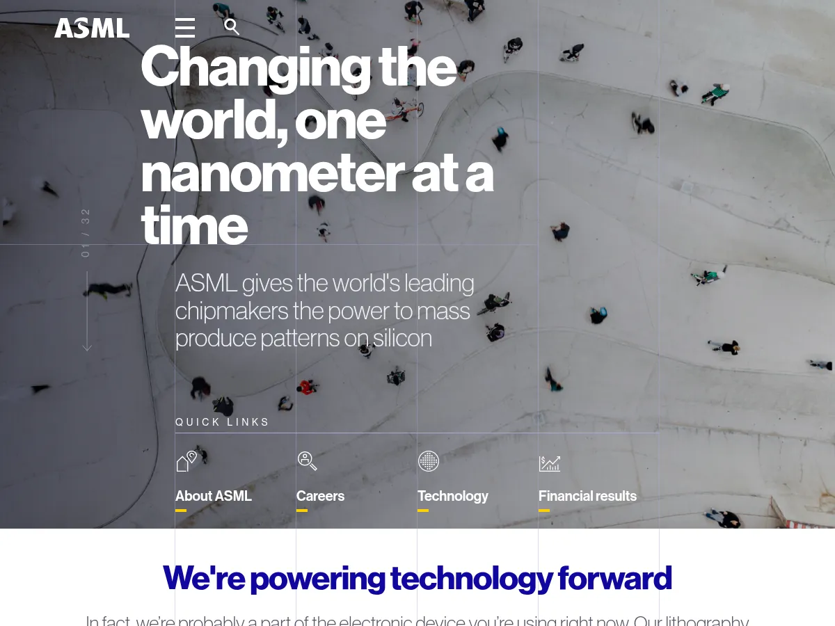 ASML Holding Screenshot