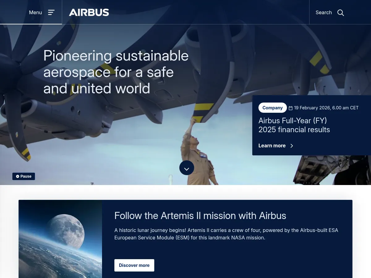 Airbus SE Screenshot