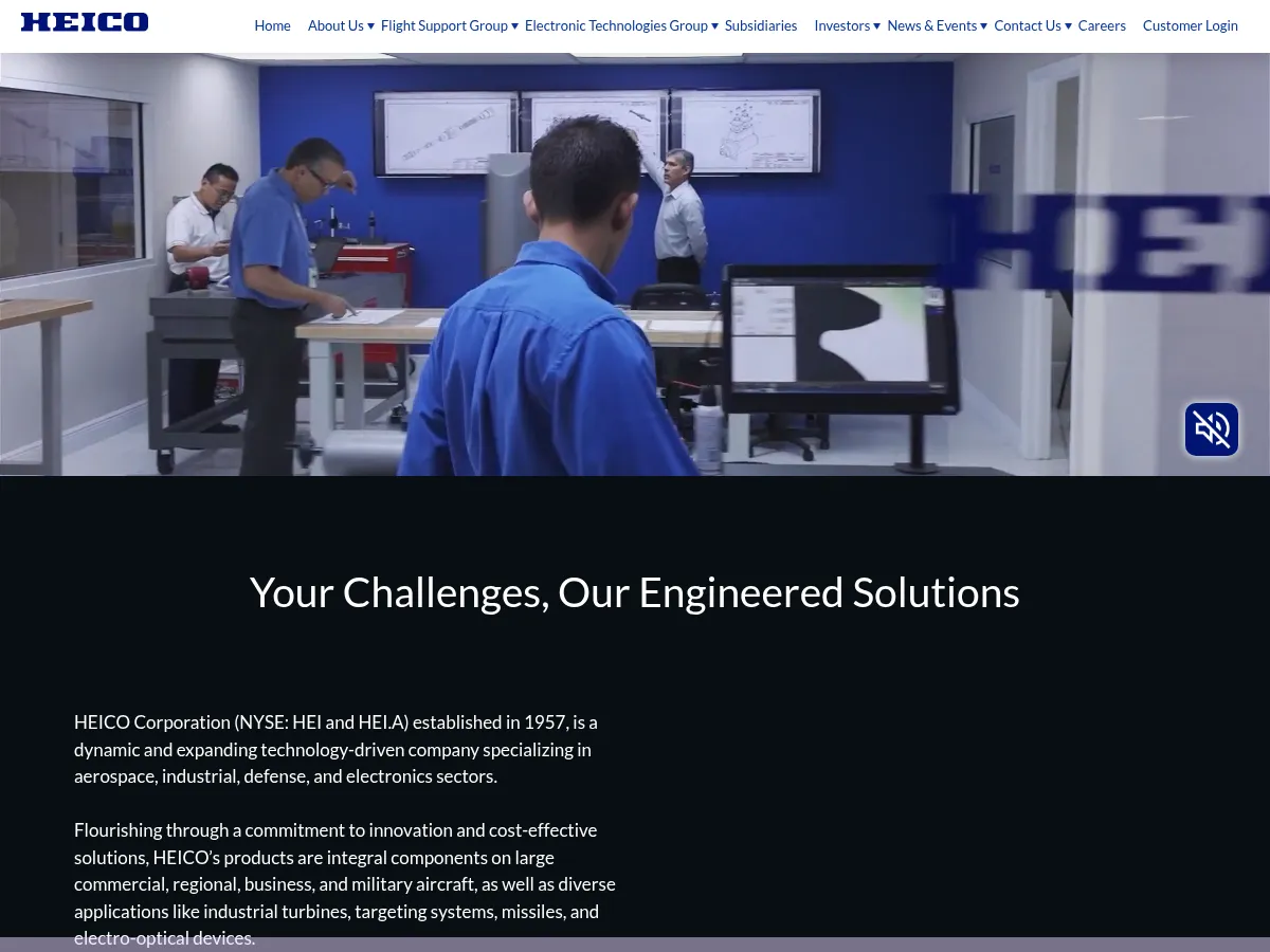 HEICO Corporation Screenshot