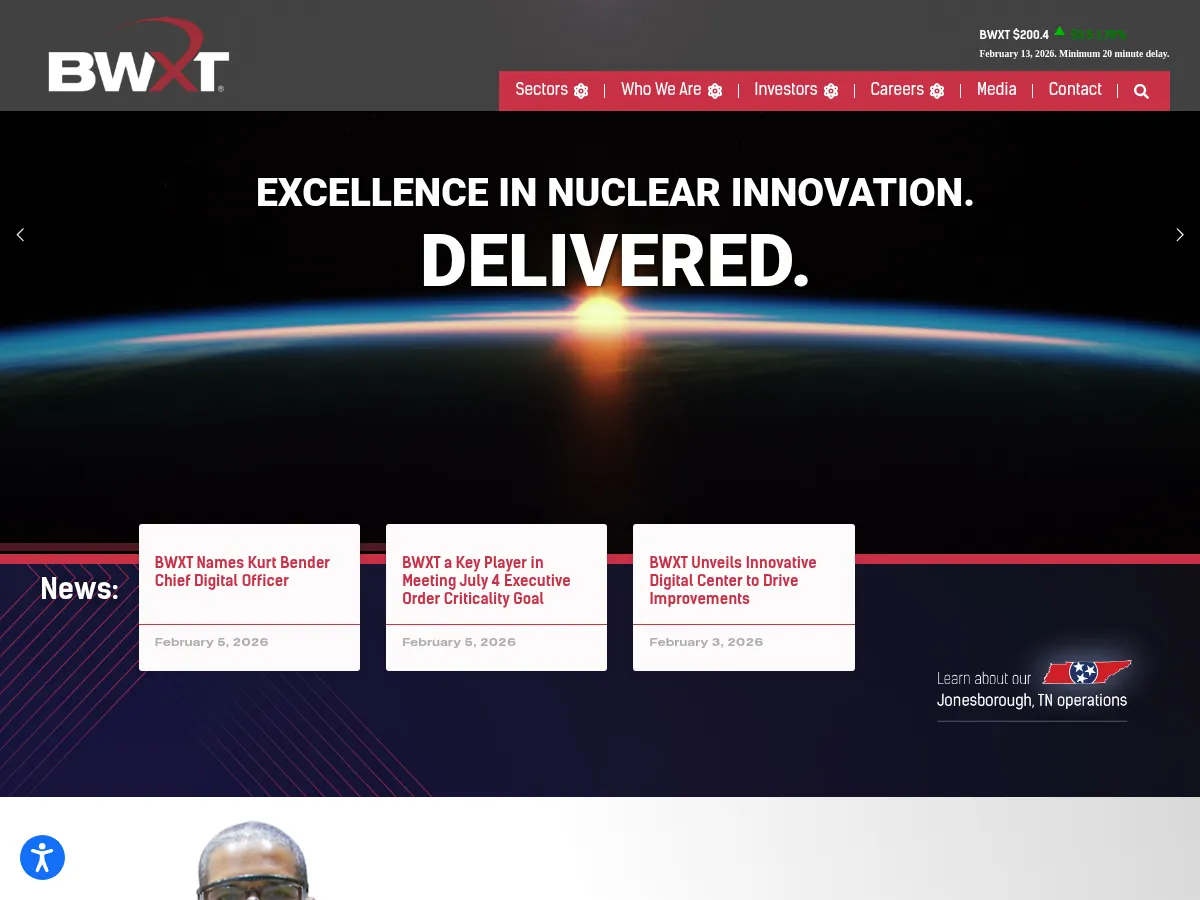 BWX Technologies Screenshot