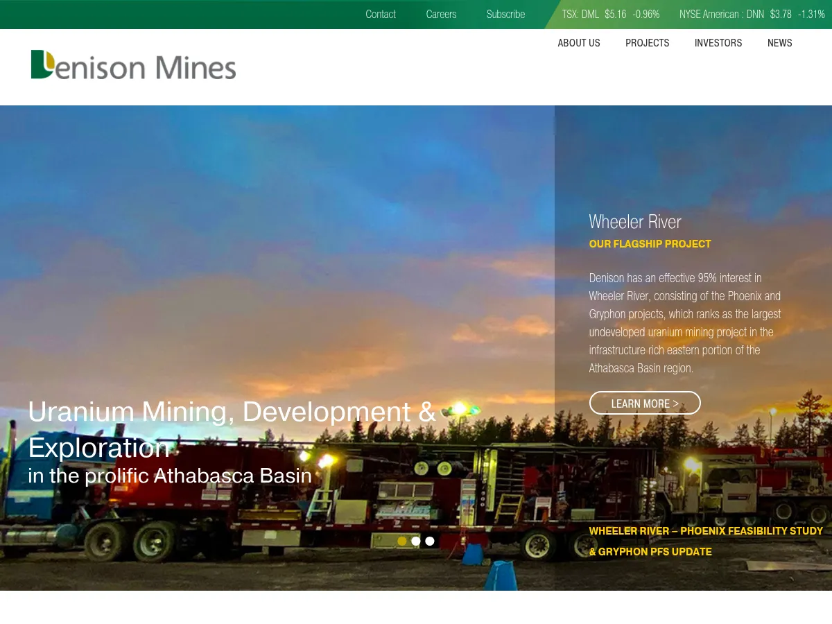 Denison Mines Screenshot