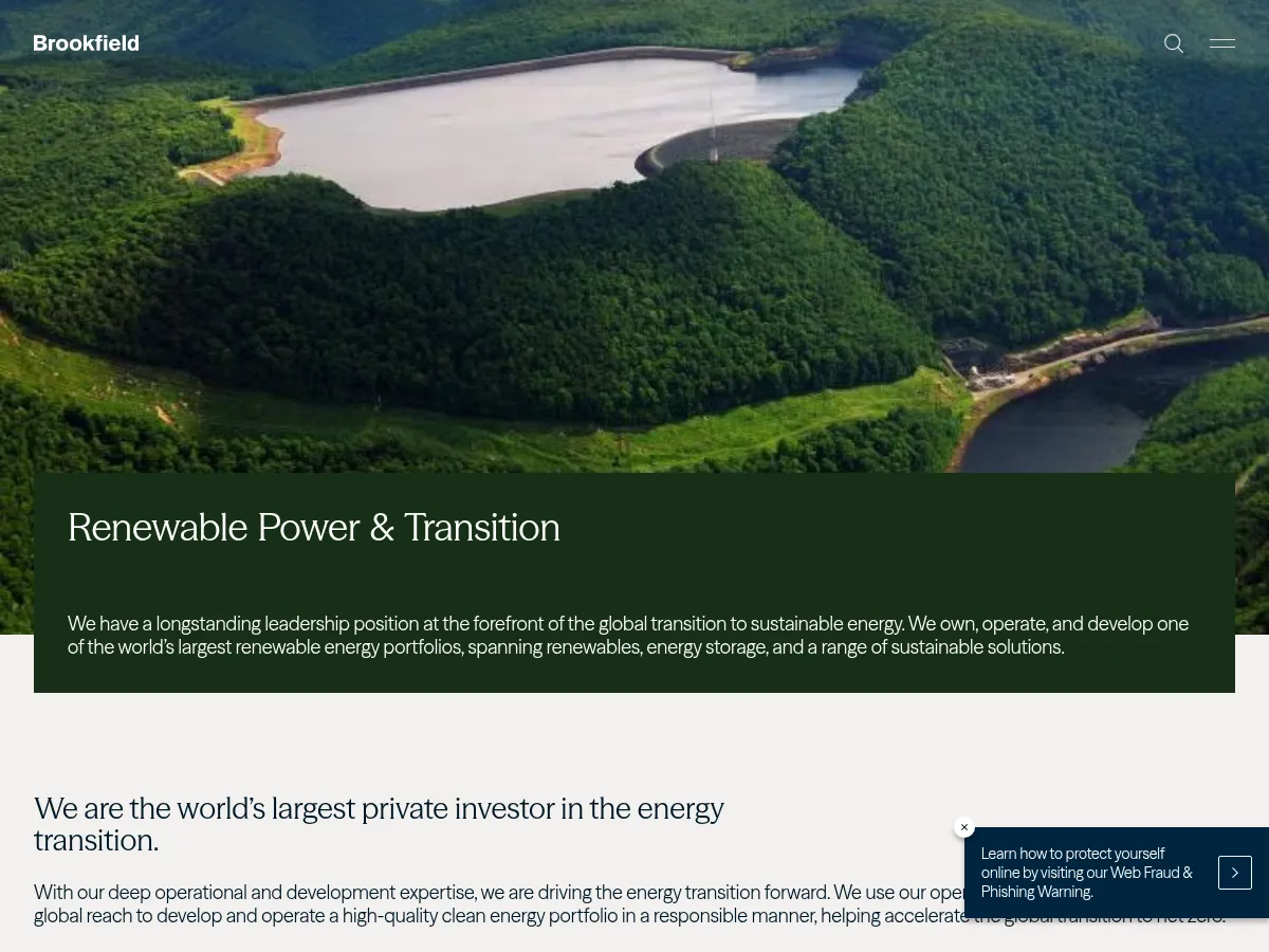 Brookfield Renewable Partners Screenshot