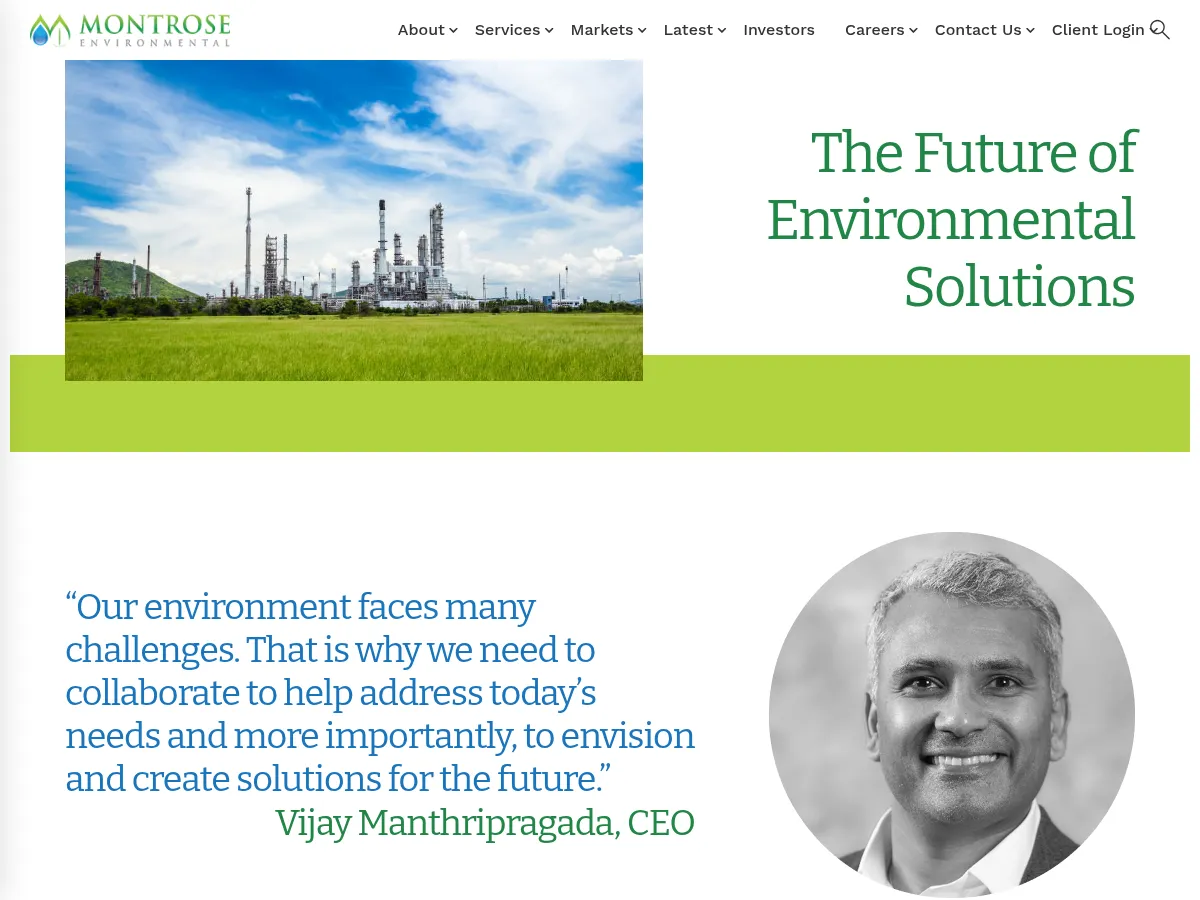 Montrose Environmental Group Screenshot