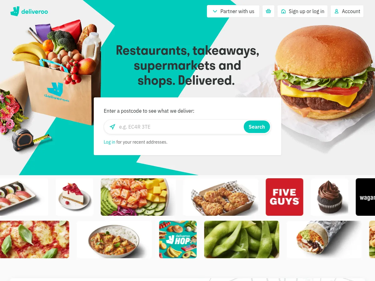 Deliveroo Holdings Screenshot