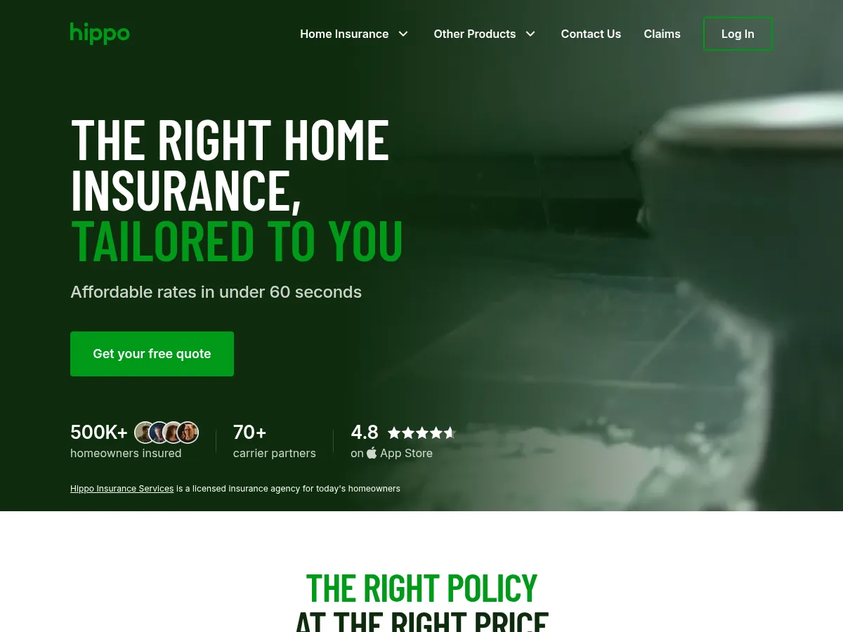 Hippo Holdings Screenshot