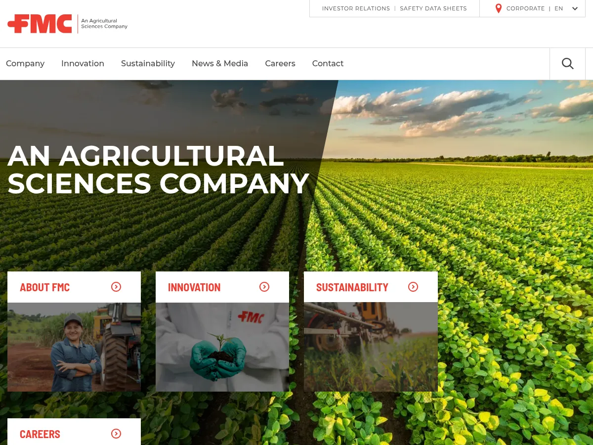 FMC Corporation Screenshot